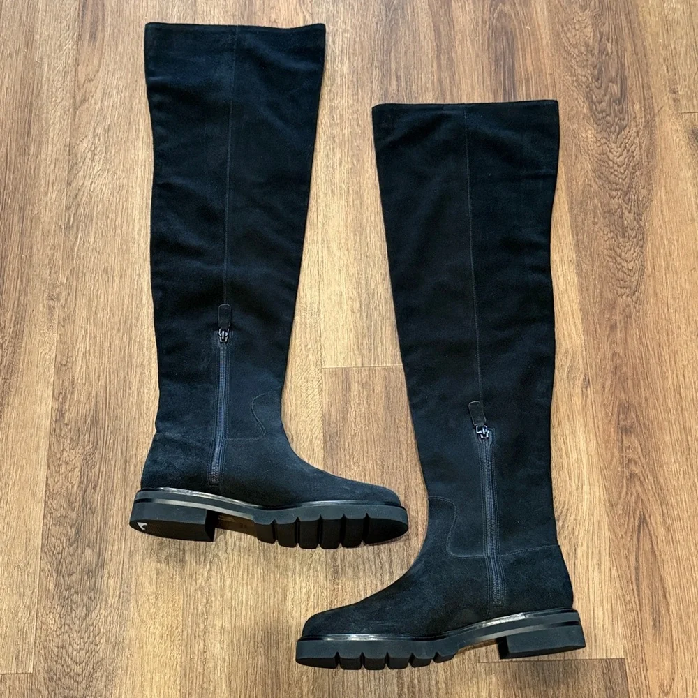 New Stuart Weitzman Chicago Suede Over The Knee Boots